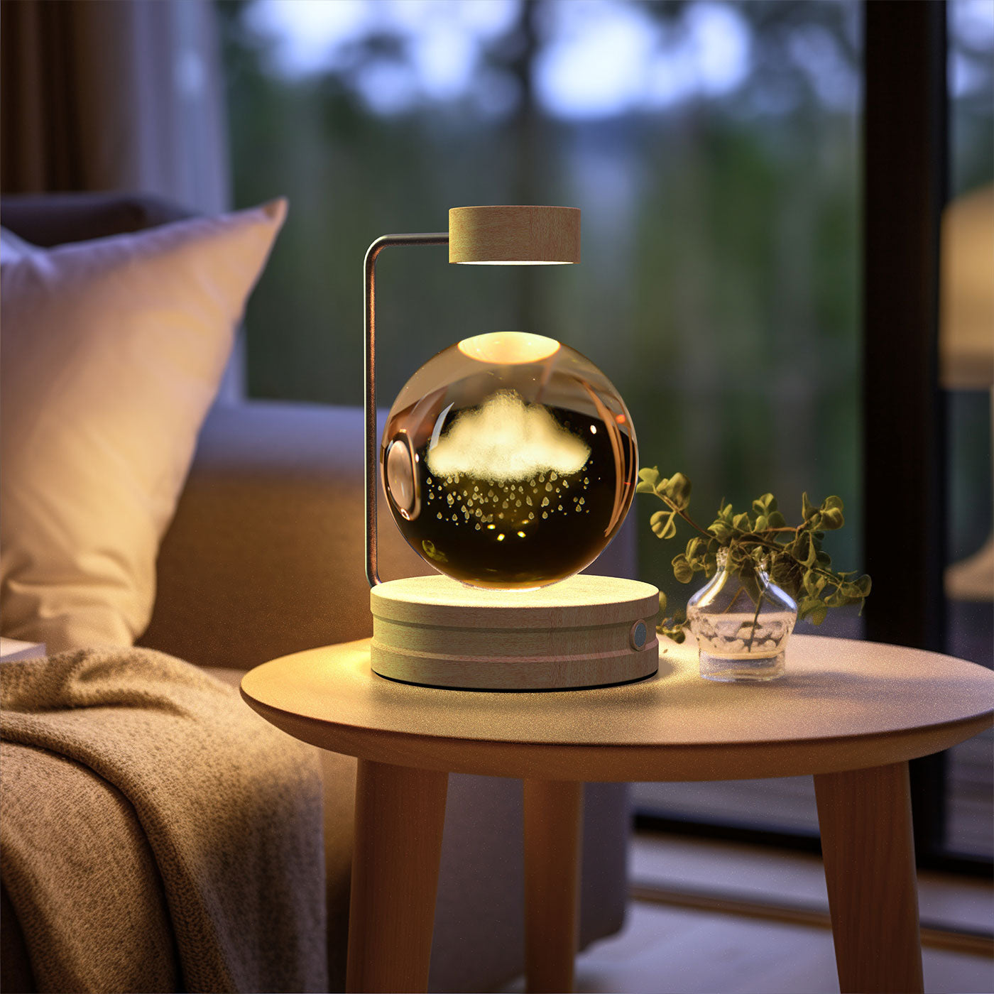 ✨ Kristallen Bol Nachtlamp met Diverse vormen – Bedlamp, Perfecte Cadeau