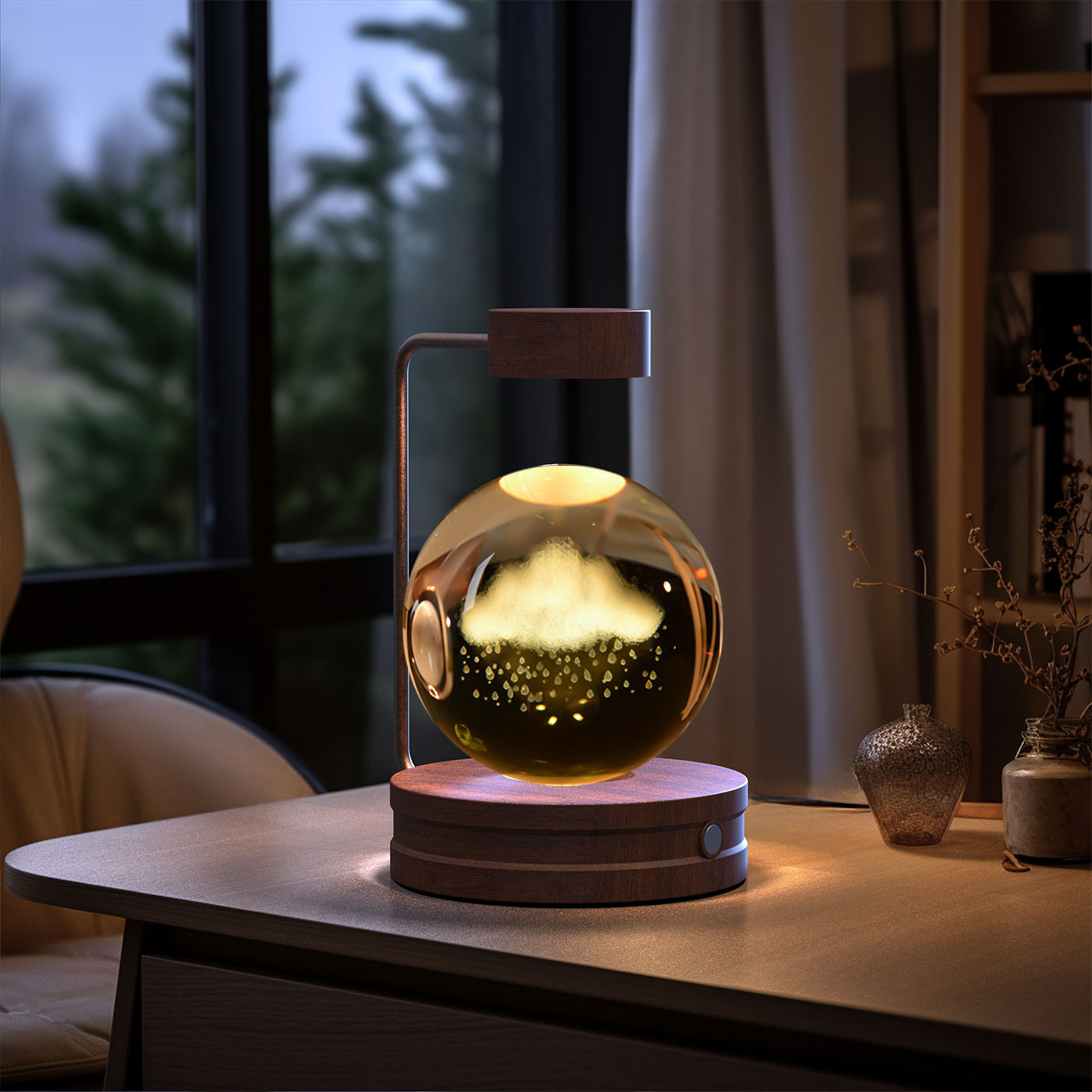✨ Kristallen Bol Nachtlamp met Diverse vormen – Bedlamp, Perfecte Cadeau