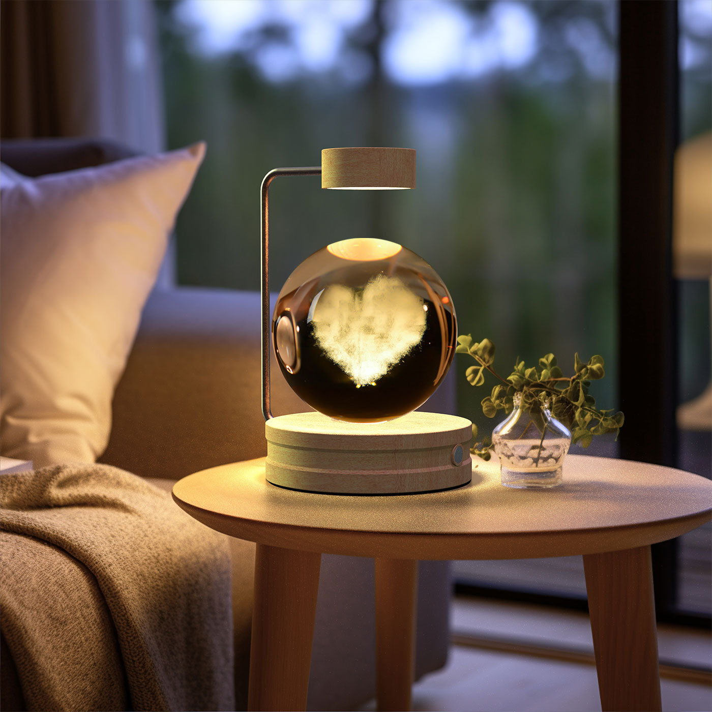 ✨ Kristallen Bol Nachtlamp met Diverse vormen – Bedlamp, Perfecte Cadeau