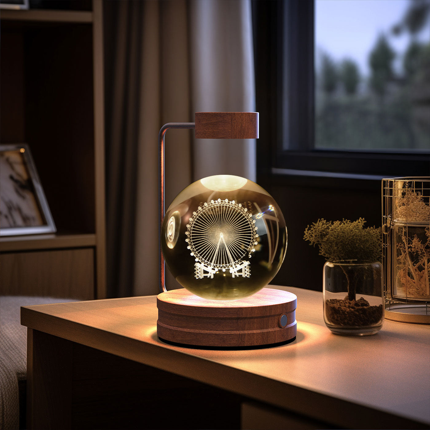 ✨ Kristallen Bol Nachtlamp met Diverse vormen – Bedlamp, Perfecte Cadeau