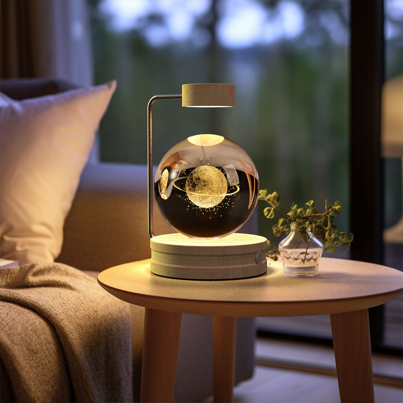 ✨ Kristallen Bol Nachtlamp met Diverse vormen – Bedlamp, Perfecte Cadeau