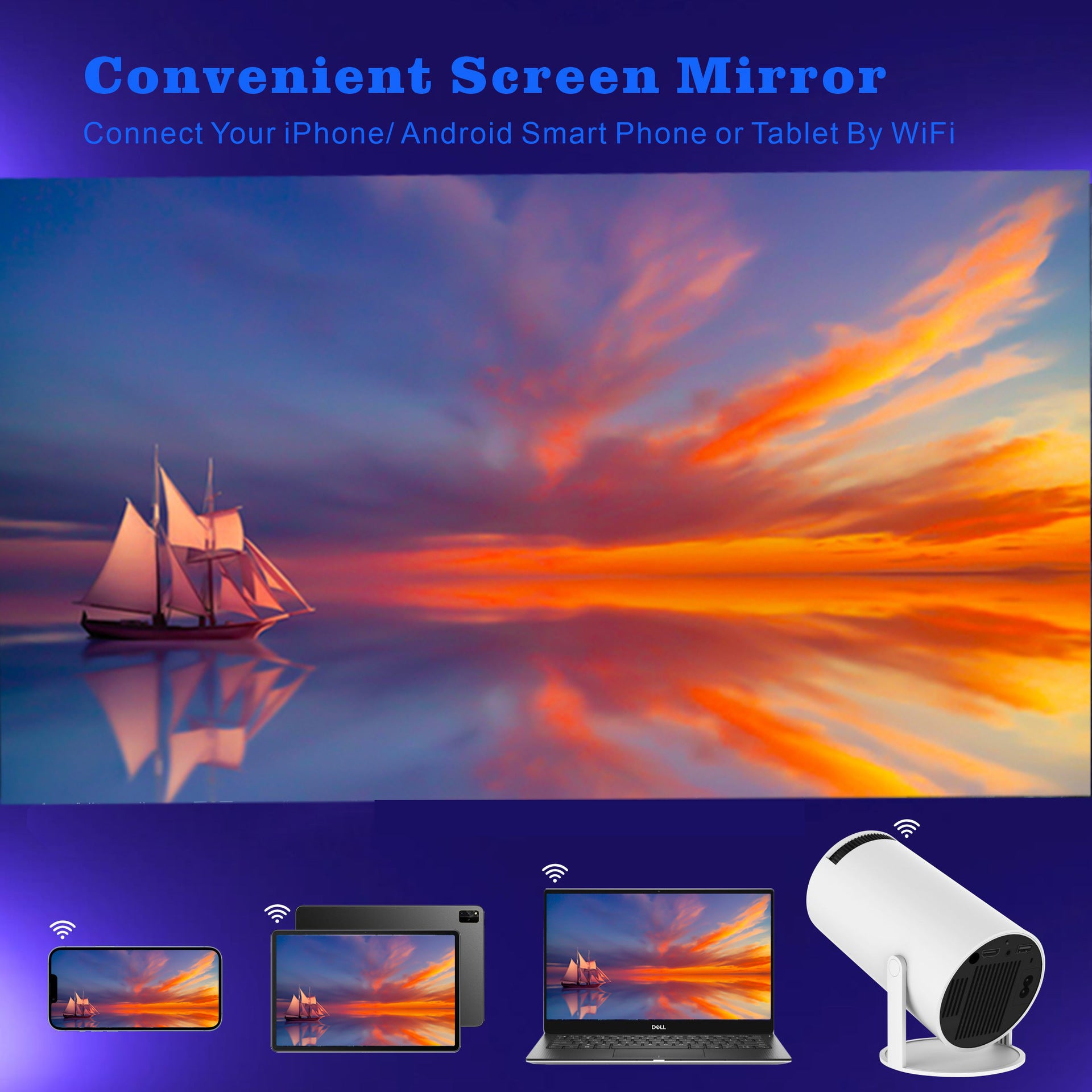 Mini Thuis Projector 4K Portable Ultra HD