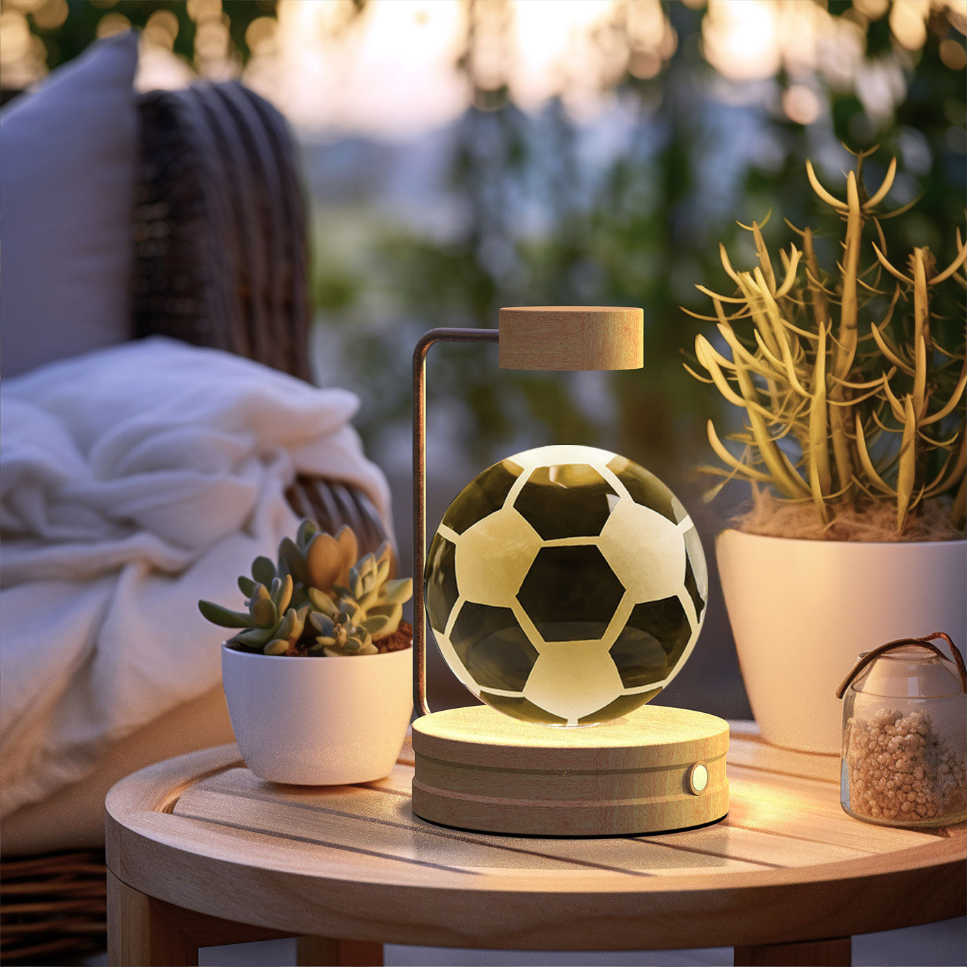✨ Kristallen Bol Nachtlamp met Diverse vormen – Bedlamp, Perfecte Cadeau