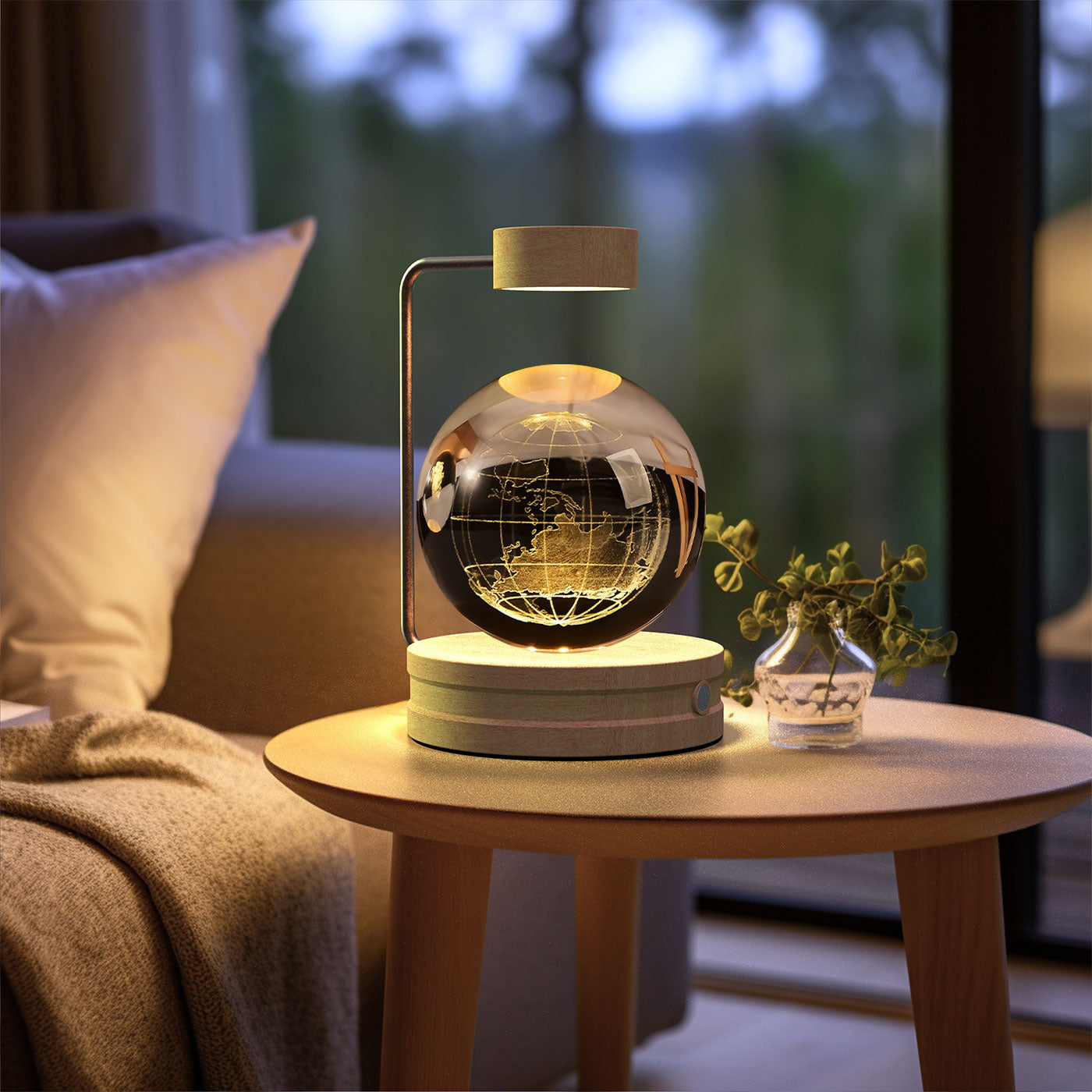✨ Kristallen Bol Nachtlamp met Diverse vormen – Bedlamp, Perfecte Cadeau