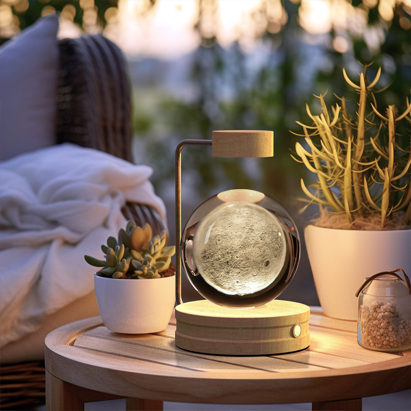 ✨ Kristallen Bol Nachtlamp met Diverse vormen – Bedlamp, Perfecte Cadeau