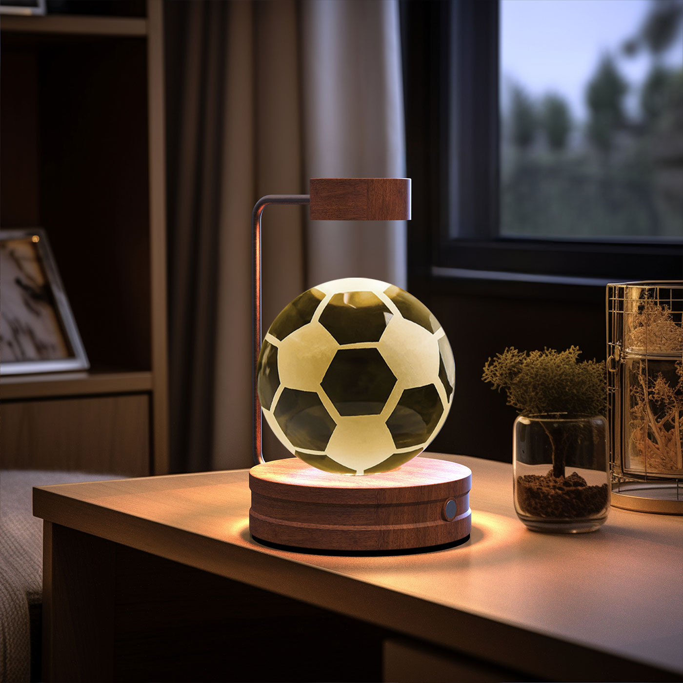✨ Kristallen Bol Nachtlamp met Diverse vormen – Bedlamp, Perfecte Cadeau