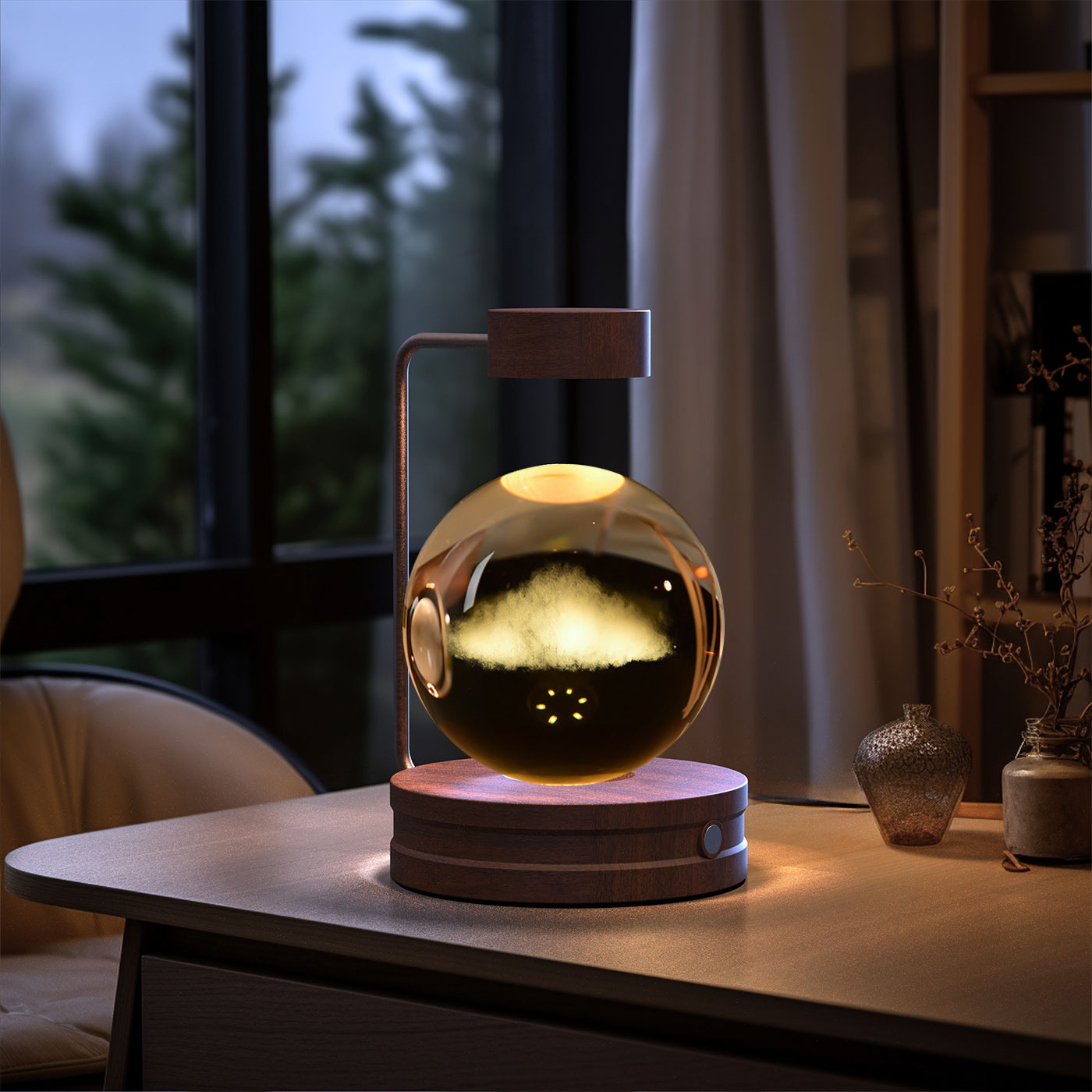 ✨ Kristallen Bol Nachtlamp met Diverse vormen – Bedlamp, Perfecte Cadeau
