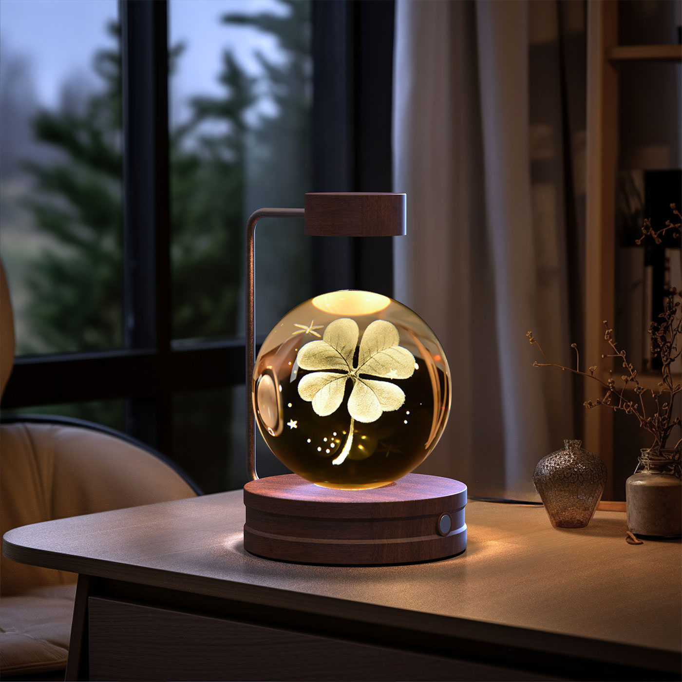 ✨ Kristallen Bol Nachtlamp met Diverse vormen – Bedlamp, Perfecte Cadeau