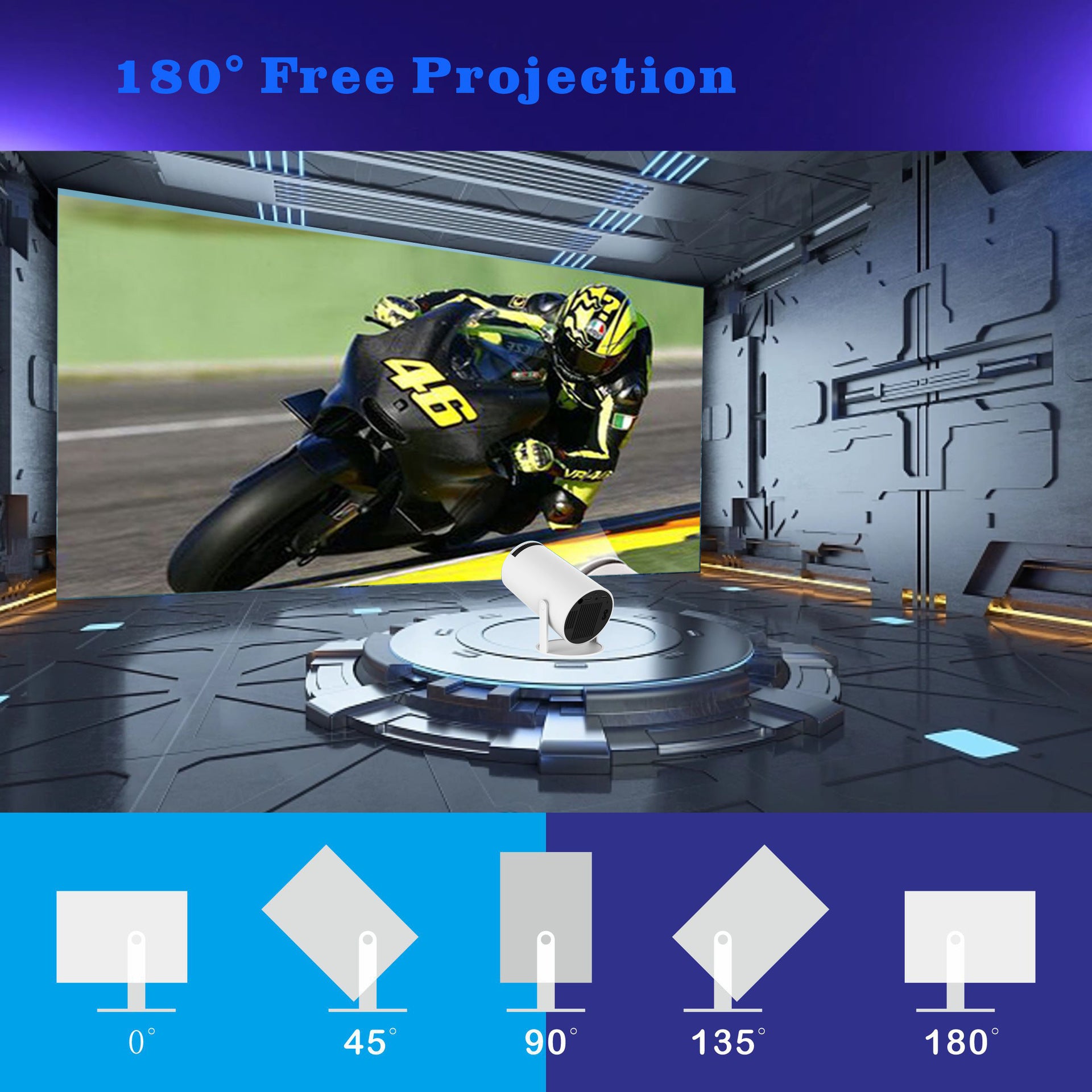 Mini Thuis Projector 4K Portable Ultra HD