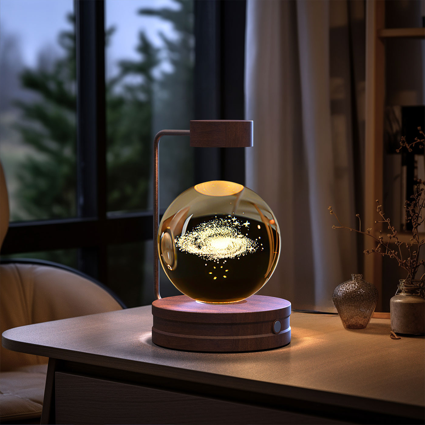 ✨ Kristallen Bol Nachtlamp met Diverse vormen – Bedlamp, Perfecte Cadeau